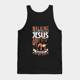 Jesus and dog - Bullmastiff Tank Top